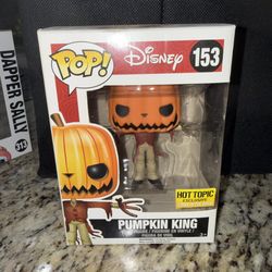 Funko Pop Disney  Pumpkin King  #153 Hot Topic Exclusive  