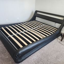 Modern queen size bed frame With Mattress 