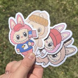 Labubu Stickers 4 Pack 