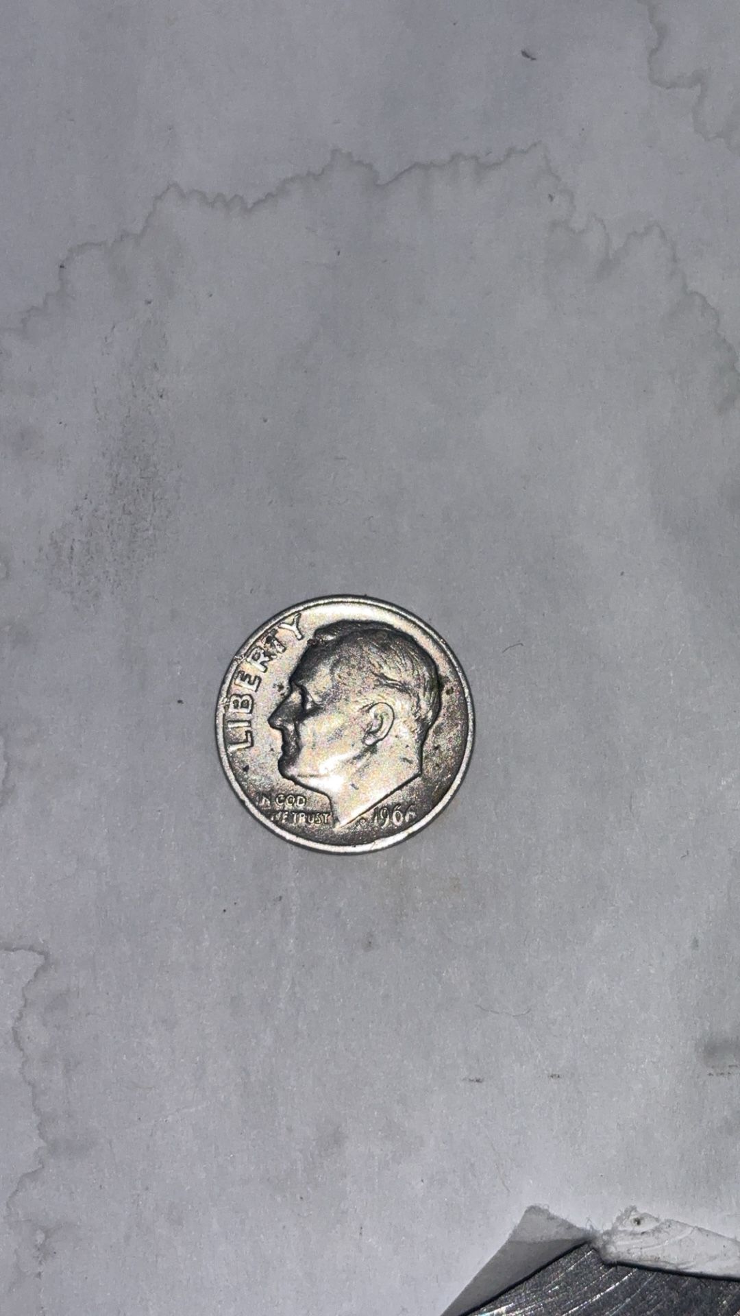 1966 Roosevelt Dime (ERROR COIN)