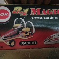 R/C LAND, AIR, OR SEA VEHICLE, BRAND NEW STILL IN BOX. 3 IN 1 COMPLETE $100.