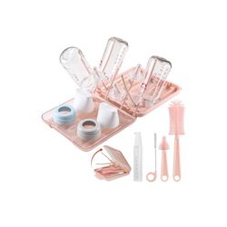 6 in 1 Baby Bottle Cleaner Set with Drying Rack