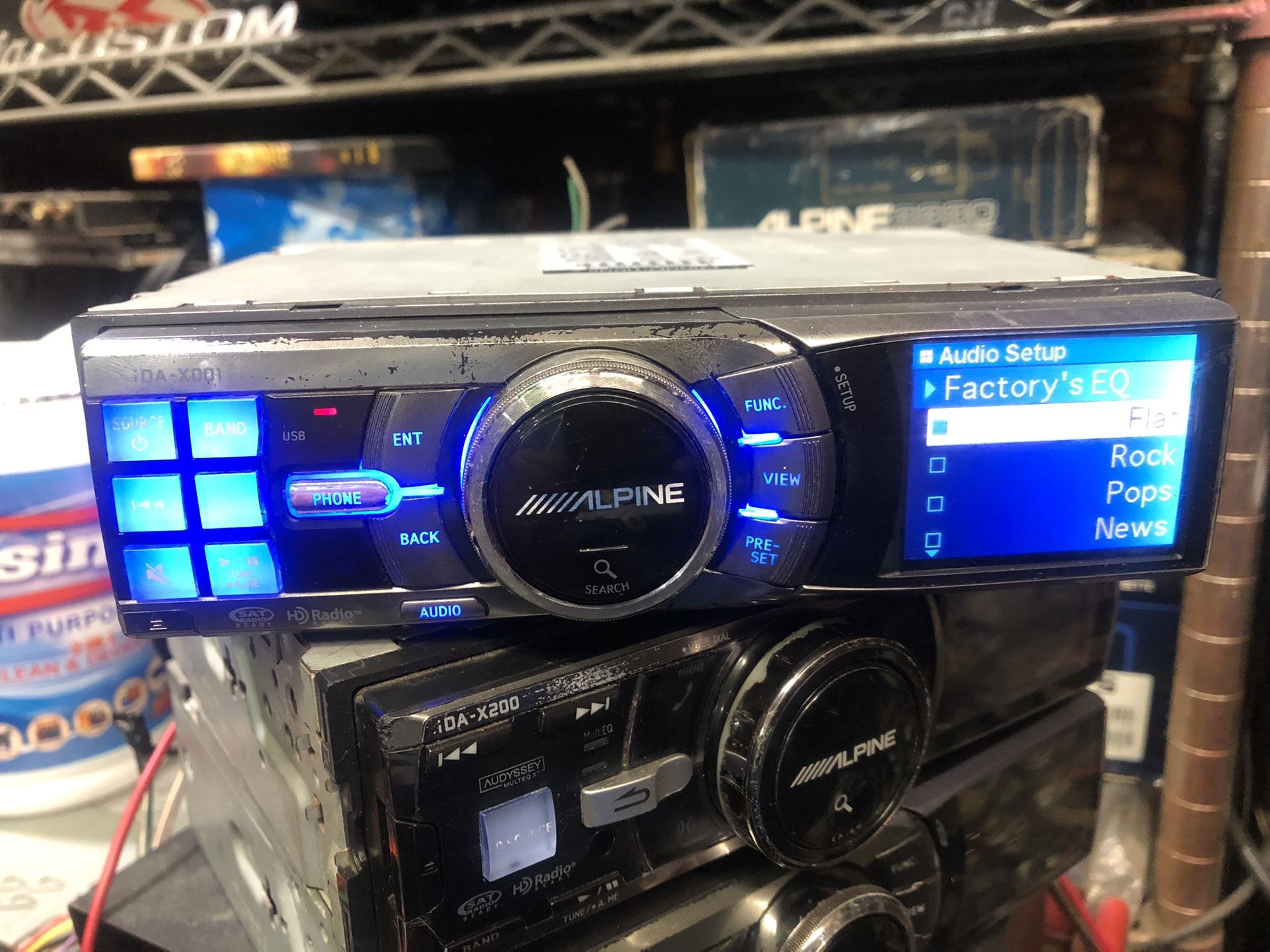 Old School 2007 Alpine iDAX001 Digital Media Player Car Stereo Car