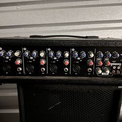 Harbinger M120 PA System – Excellent Condition – Mixer + 2 Speakers + Stands