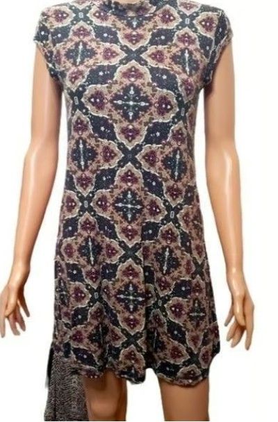 O’Neill Jersey High Collared Shift Dress Sz S