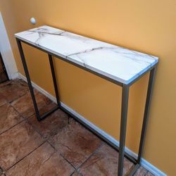 Modern Marble Console Table – 36" Wide – Pickup in Astoria