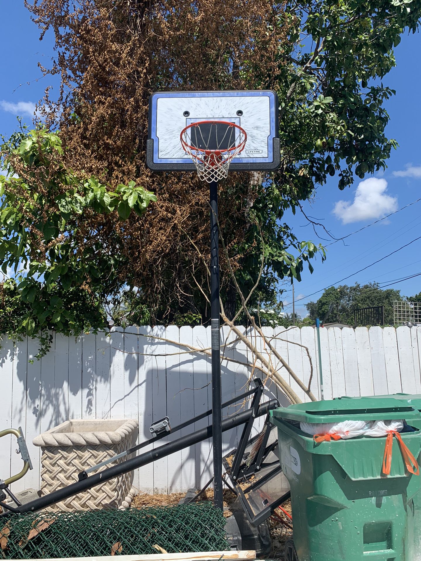 Basketball hoop .