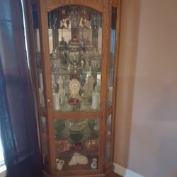 Oak China Cabinet 