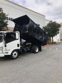 Flat bed dump bed