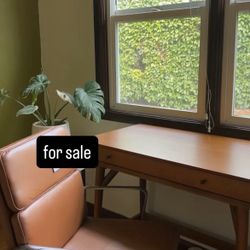 Nash Leather Swivel Desk Chair