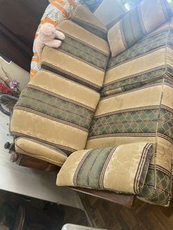 Cozy Material Clean Sofa  Very Nice Asking $100. Obo