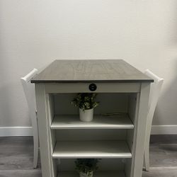 Dining Table W/ USB & 2 chairs