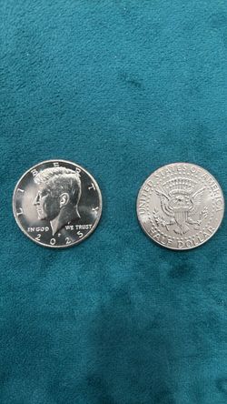 Uncirculated 2025 and 2024 Half Dollar