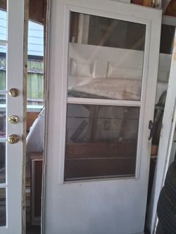 Storm Door 36x80 with fame right open