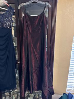 Women’s maroon evening gown, size 2