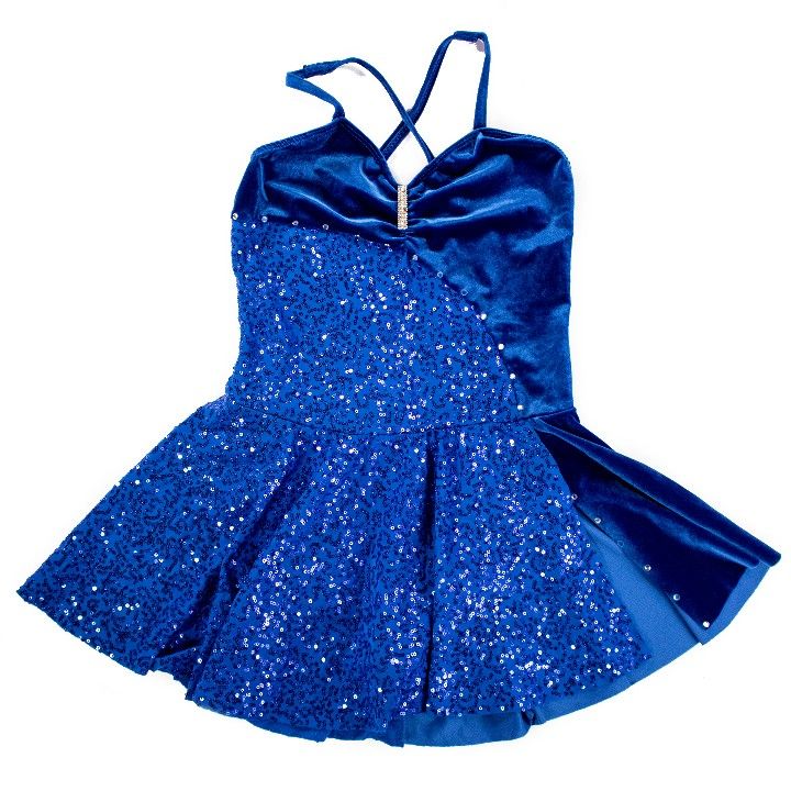 Art Stone Girl's Sequin Velour Dance Dress