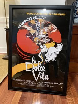 VINTAGE Movie Poster -la Dolce Vita