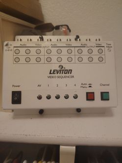 Leviton 48213-CVS Video Sequencer / Retro 4-Channel AV Switcher