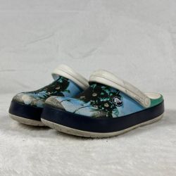 Crocs Kids Platform Clogs Palm Tree Tropical Beach Scene C12