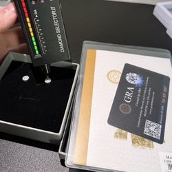 Vvs Sterling Silver Dimond Earrings Authentic