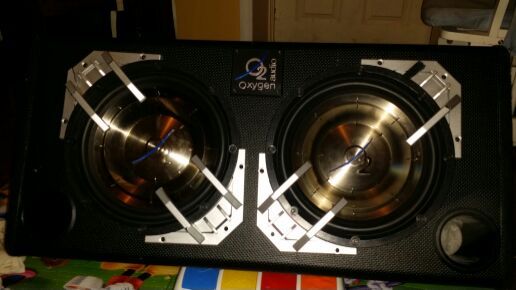 Spiral box O2 Oxygen Audio 10.2 dual 10inch Sud woofer box two 250mm
