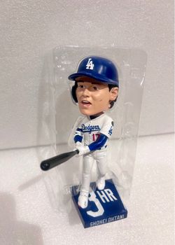 Los Angeles Dodgers Shohei Ohtani bobblehead commemorating his 3-home-run