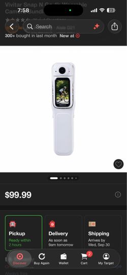 Vivitar Snap N Go 4k wearable camera bundle