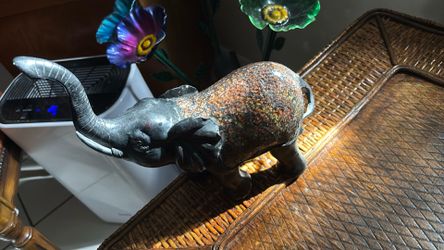 Mother and baby elephants with inmate crystal absolutely beautiful