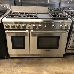 Thermador 48” Stainless Steel Dual Fuel Gas Range Stove 