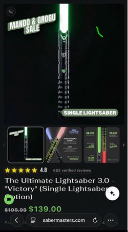 Star wars lightsaber new