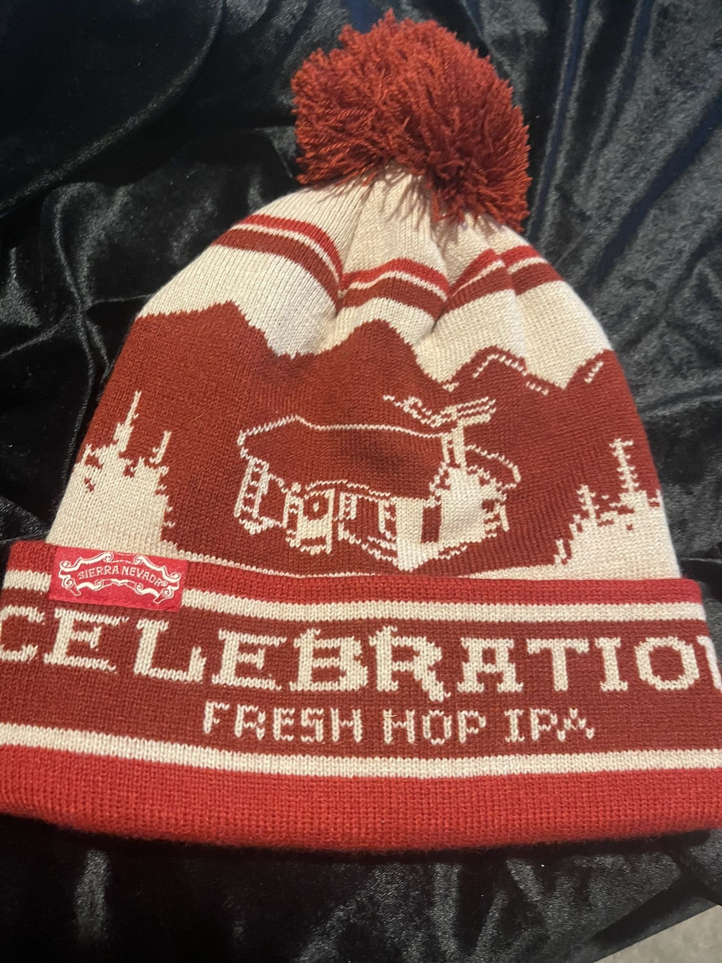 NWOT Sierra Nevada Celebration Ski Hat With Pom Pom