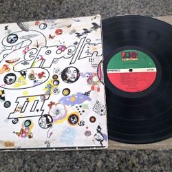 Led Zeppelin III 1970 First US Press Vinyl LP w/ Spinner & Etched Runout SD7201 Rare vintage HTF vtg 70s 