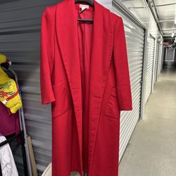 Morton Bernard By Harve Wool Jacket Trench Coat Size Women's 10