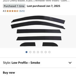 Auto Vent Shades For 2019 -25 Blazer New In Box