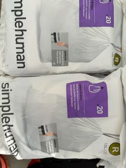 Simplehuman Code R Trash Bags – 160 Liners (8 Packs)