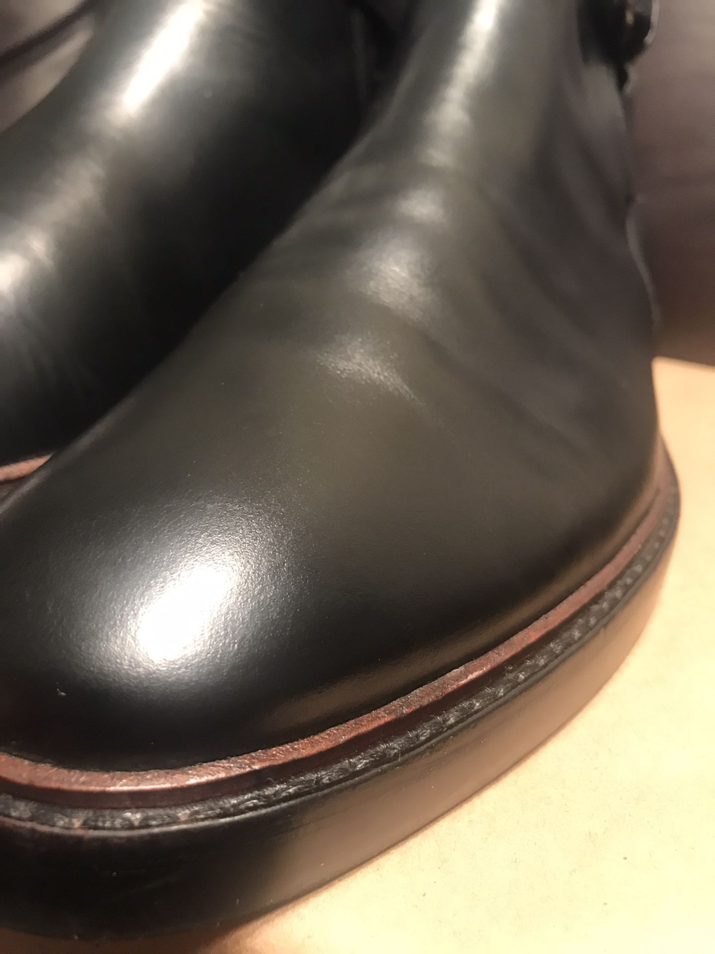 Genuine COACH Men's Leather Lugged Chelsea Boot Black
