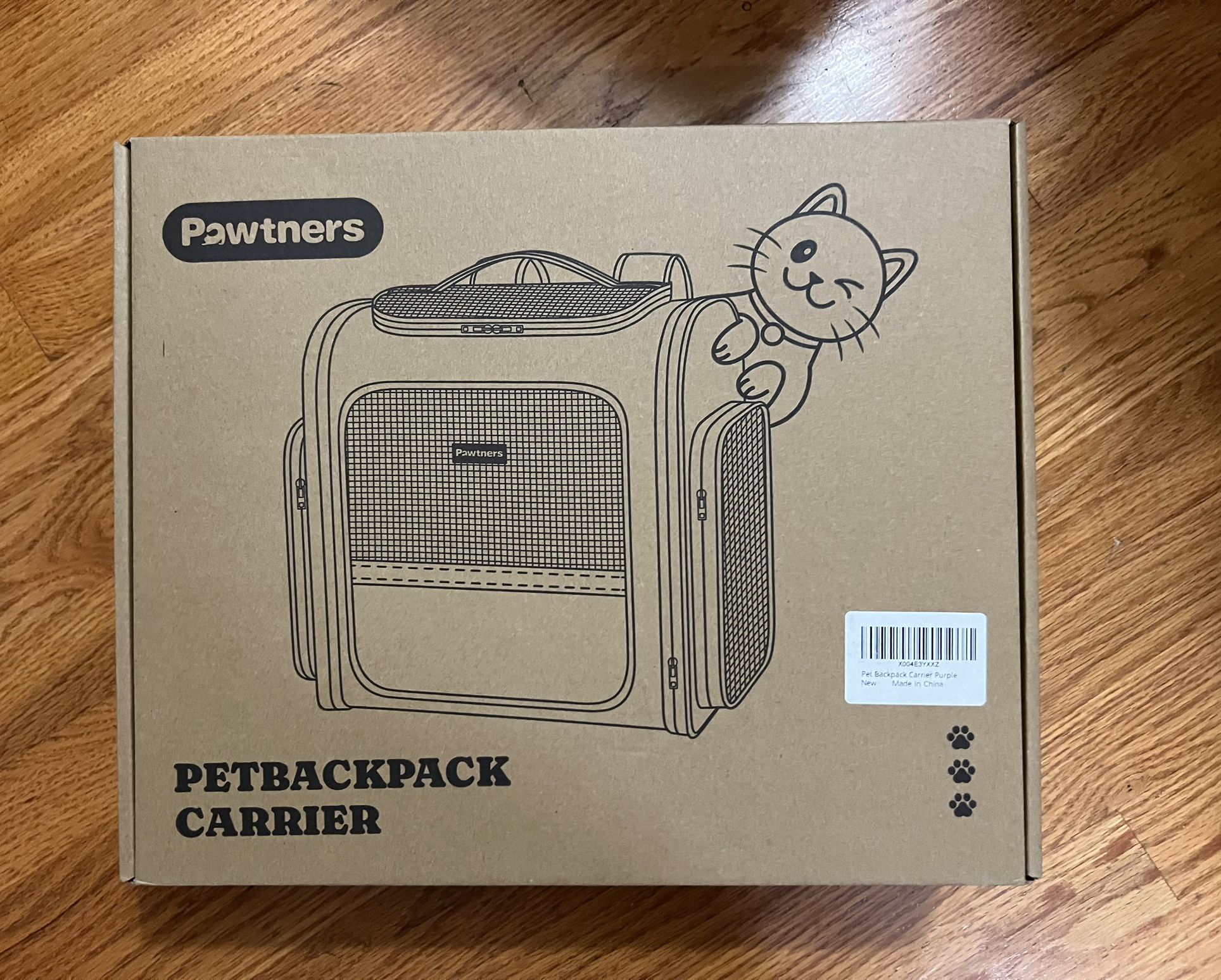 Foldable Designed Pet Backpack Carrier for Kitten Small Dogs & Large Cats