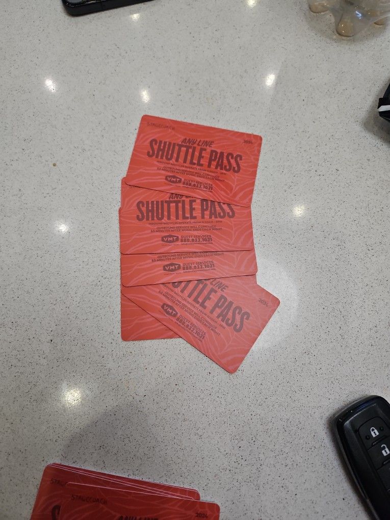 STAGECOACH SHUTTLE PASSES FOR SALE