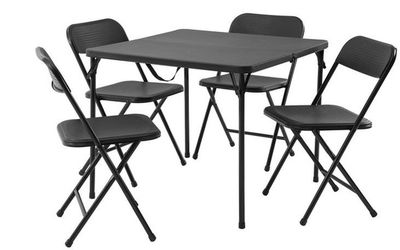 Resin Card folding table and folding chair set