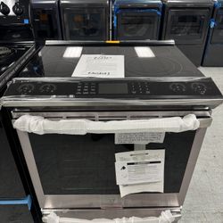 GE Profile Slide In Electric Range With Air Fly 