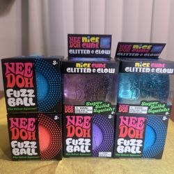 Needoh Glitter And Glow And Fuzz Ball