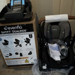 NEW! Evenflo shyft dual ride car seat stroller combo