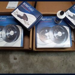 Detroit Axle Front & Rear Brake Pads And Rotors