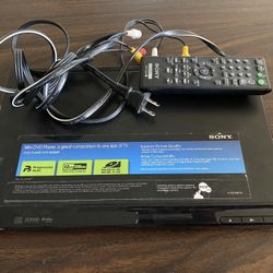 Sony Mini DVD Player With Remote Control