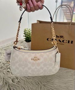 White coach bag