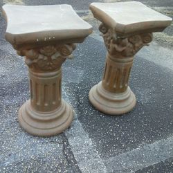 Set Of Very Detailed 2ft Tall pedestal Very Detailed High Quality set 60 Or 35 Each