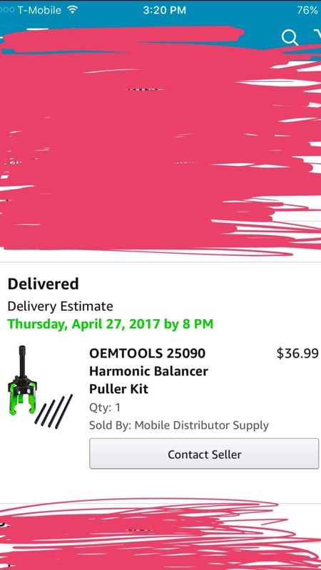 OEMTOOLS 25090 Harmonic Balancer Puller Kit
