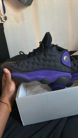Air Jordan 13 Purple and black