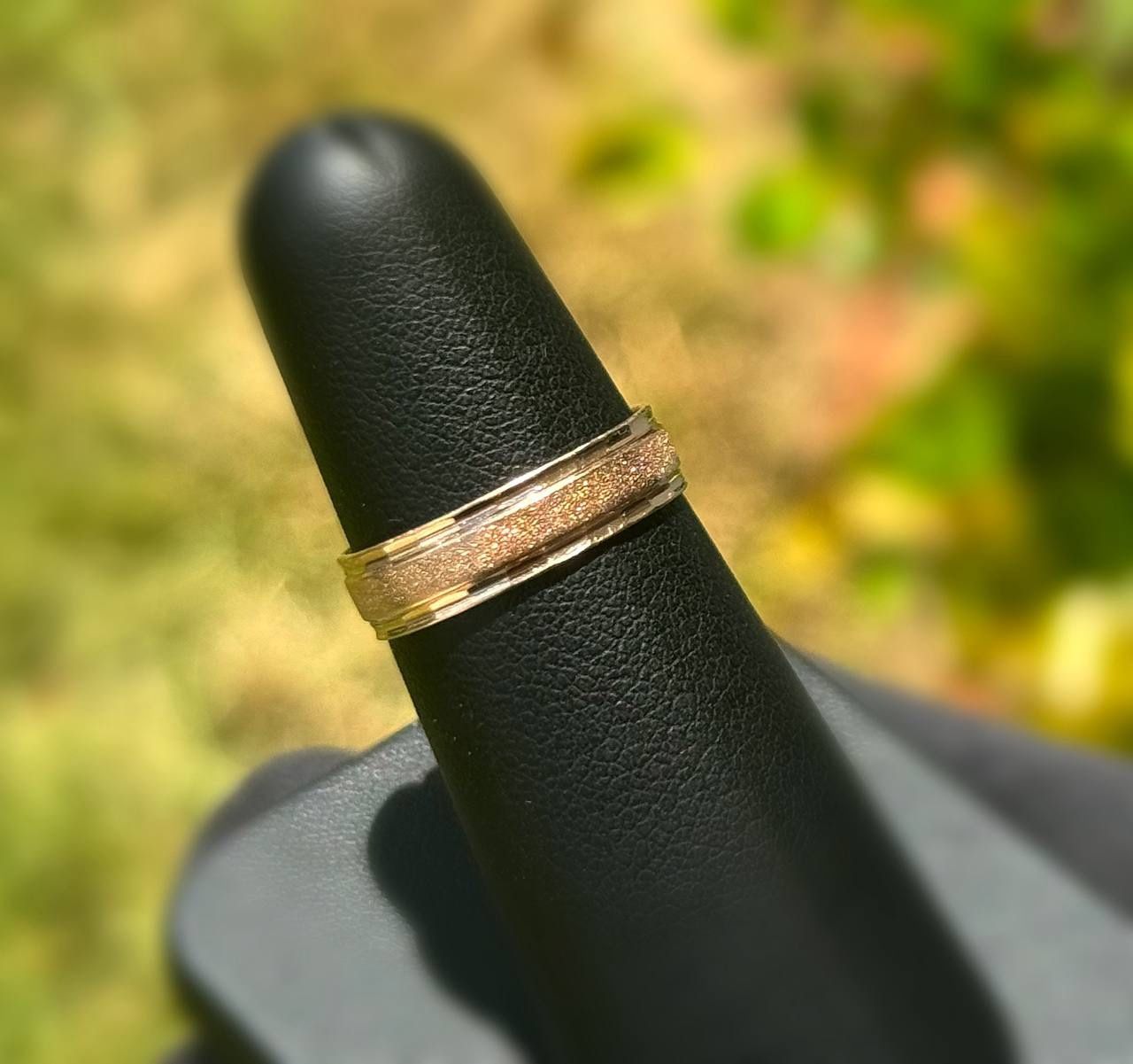 Vintage Jewelry 14k solid rose red gold wedding band ring size 6.75