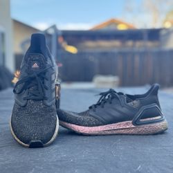 Adidas Ultraboost 20 Prime Blue - 2020 Black And Pink Iridescent Size 10 